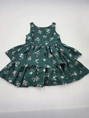 Janie and Jack baby girl tiered floral dress size 12-18 months